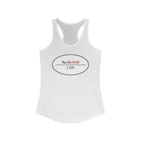 I AM UNDER THE BLOOD  -  Women's Slim Fit Racerback Tank