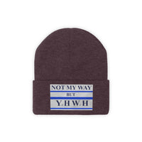 NOT MY WAY BUT YHWH  -  Unisex Knit Beanie