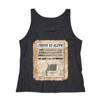 JESUS IS ALIVE -  Women's Relaxed Fit Tank