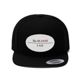 I AM UNDER THE BLOOD  -  Unisex Flat Bill Hat