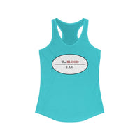 I AM UNDER THE BLOOD  -  Women's Slim Fit Racerback Tank