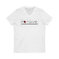 FORGIVE  -  Unisex Close Fit V-Neck Tee