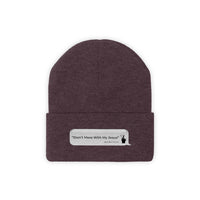 DON’T MESS WITH MY JESUS -  Unisex Knit Beanie