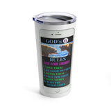 GOD's 6  -  Stainless 2-Sided Graphic Tumbler 20oz