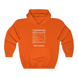 THANKSGIVING WHO CARES  -  Unisex Classic Blend Hoodie