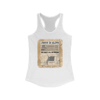 JESUS IS ALIVE -  Women's Slim Fit Racerback Tank