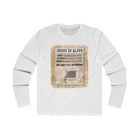 JESUS IS ALIVE  -  Men's Slim Fit Long Sleeve