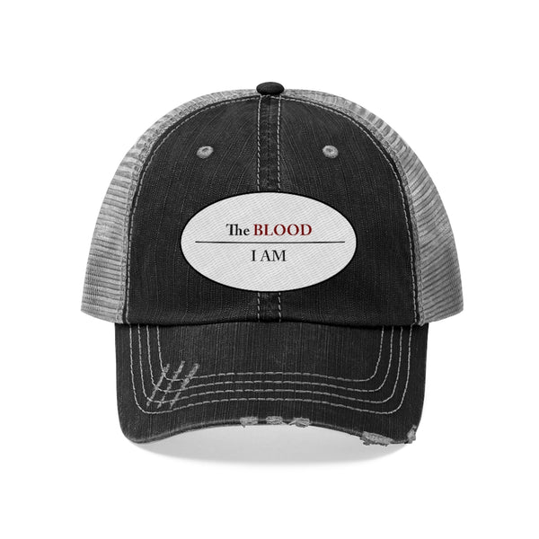 I AM UNDER THE BLOOD  -  Unisex Trucker Hat