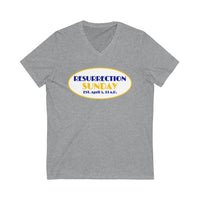 RESURRECTION SUNDAY  -  Unisex Close Fit V-Neck Tee