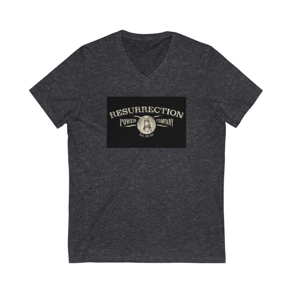 RESURRECTION POWER COMPANY  -  Unisex Close Fit V-Neck Tee