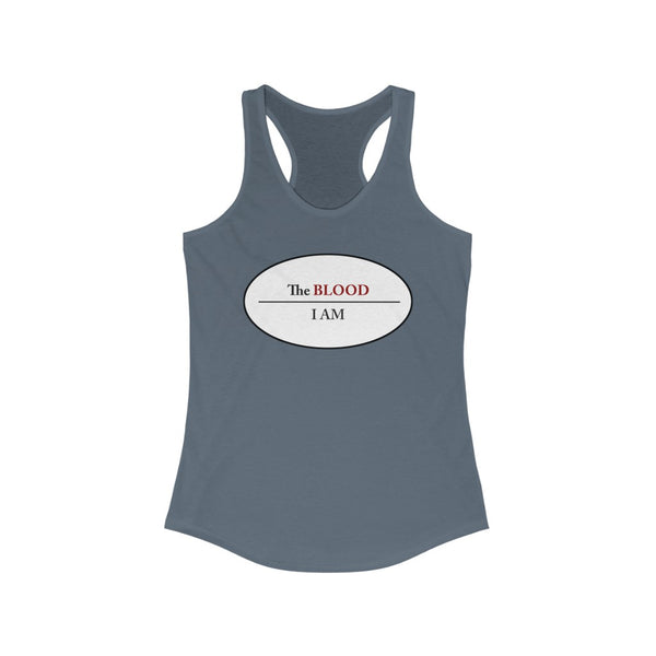 I AM UNDER THE BLOOD  -  Women's Slim Fit Racerback Tank