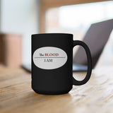 I AM UNDER THE BLOOD  -  Black 2 Sided Graphic 15oz Mug