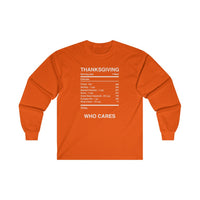 THANKSGIVING WHO CARES -  Men's Classic Fit Long Sleeve