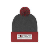 FORGIVE  -  Unisex Pom Pom Beanie