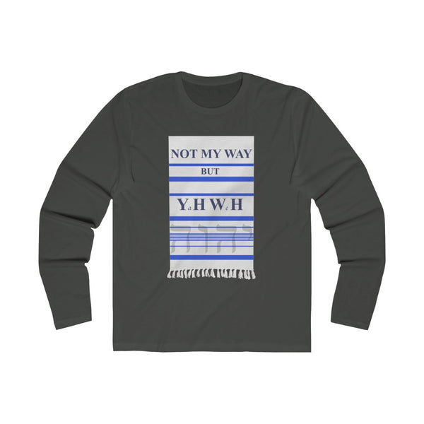 NOT MY WAY BUT YHWH  -  Men's Slim Fit Long Sleeve