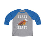 FEAST BEAST-  Unisex Loose Fit 3/4 Baseball Tee