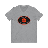 LOVIN’ THE HELL  -  Unisex Close Fit V-Neck Tee