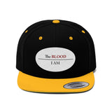 I AM UNDER THE BLOOD  -  Unisex Flat Bill Hat