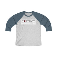 FORGIVE  -  Unisex Loose Fit 3/4 Baseball Tee