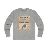 JESUS IS ALIVE  -  Men's Slim Fit Long Sleeve