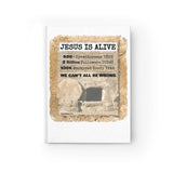 JESUS IS ALIVE  -  Hard Cover Rule Lined Journal