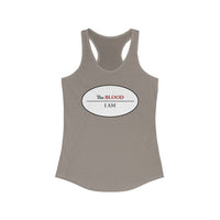 I AM UNDER THE BLOOD  -  Women's Slim Fit Racerback Tank