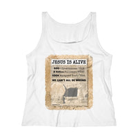 JESUS IS ALIVE -  Women's Relaxed Fit Tank