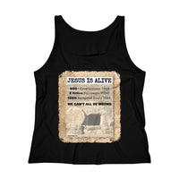 JESUS IS ALIVE -  Women's Relaxed Fit Tank