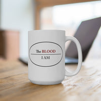 I AM UNDER THE BLOOD  -  2 Sided Graphic 15 OZ White Mug