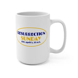 RESURRECTION SUNDAY  -  White 2-Sided Graphic Mug 15oz