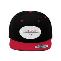 I AM UNDER THE BLOOD  -  Unisex Flat Bill Hat