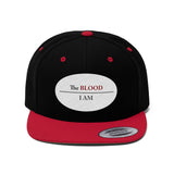 I AM UNDER THE BLOOD  -  Unisex Flat Bill Hat