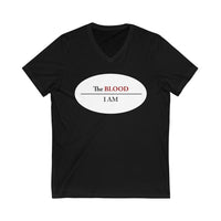 I AM UNDER THE BLOOD  -  Unisex Close Fit V-Neck Tee