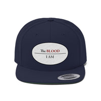 I AM UNDER THE BLOOD  -  Unisex Flat Bill Hat