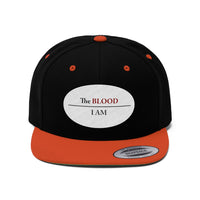 I AM UNDER THE BLOOD  -  Unisex Flat Bill Hat