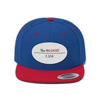 I AM UNDER THE BLOOD  -  Unisex Flat Bill Hat