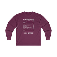 THANKSGIVING WHO CARES -  Men's Classic Fit Long Sleeve