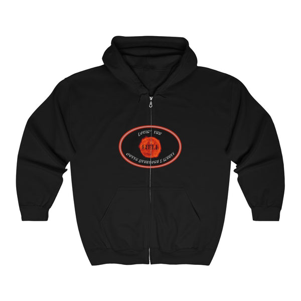 LOVIN’ THE HELL  -  Unisex Classic Blend Full Zip Hoodie