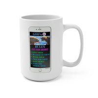 GOD'S 6  -  2 Sided Graphic 15oz White Mug