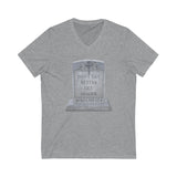 DON'T GET BETTER GET DEADER   -  Unisex Close Fit V-Neck Tee