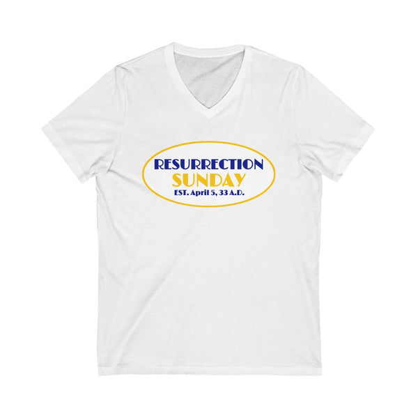 RESURRECTION SUNDAY  -  Unisex Close Fit V-Neck Tee